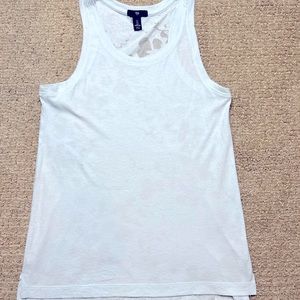 Gap Razor Back Tank Top with Floral Design